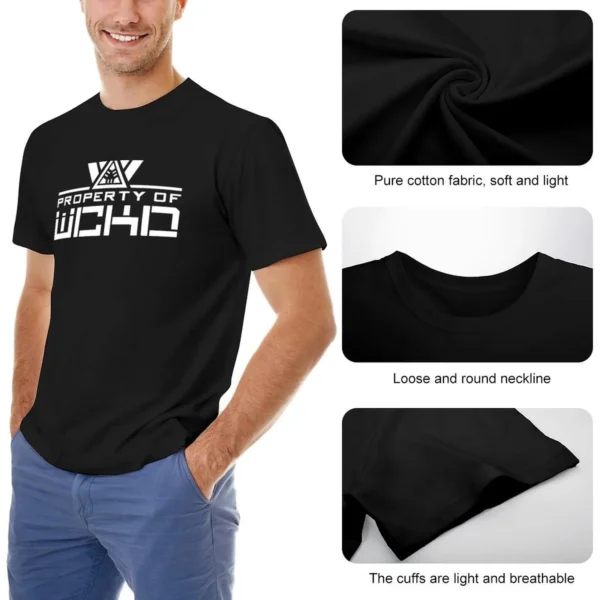 WCKD T-Shirt chemises de mode T-shirts homme T-Shirt graphique T-shirts pour hommes coton – Image 5