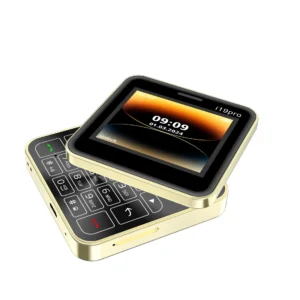 I19 Pro rotation téléphone portable 2.4 "double Sim MP3 MP4 caméra double lampe de poche cadran de vitesse Senior sans fil FM Mini dame couverture téléphone portable