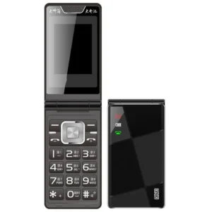 Téléphone portable à rabat à gros bouton poussoir pour personnes âgées, 2.8 pouces, double carte Sim, téléphone portable MP3, torche FM sans fil, 4050 mAh, téléphone portable à clapet