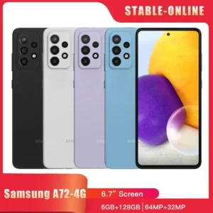 Samsung – téléphone portable d'origine Galaxy A72 A725F/DS 4G, NFC, double SIM, 6.7 pouces, 6 go + 128 go, 64mp + 32mp, Snapdragon 720G, Octa-Core