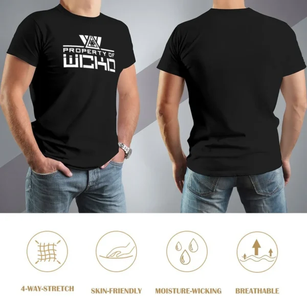 WCKD T-Shirt chemises de mode T-shirts homme T-Shirt graphique T-shirts pour hommes coton – Image 4