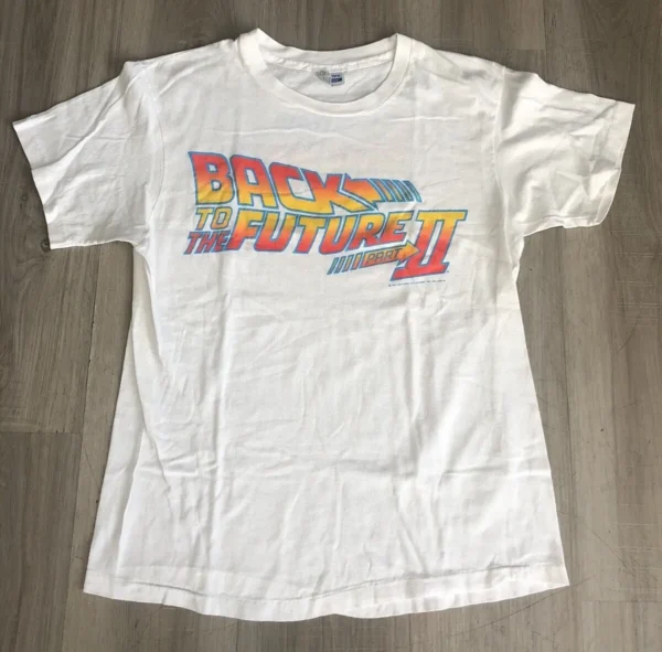 T-shirt vintage Retour vers le futur, grand t-shirt, convient au film M, torsadé, 2e partie, 1989